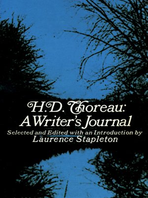cover image of H. D. Thoreau, a Writer's Journal